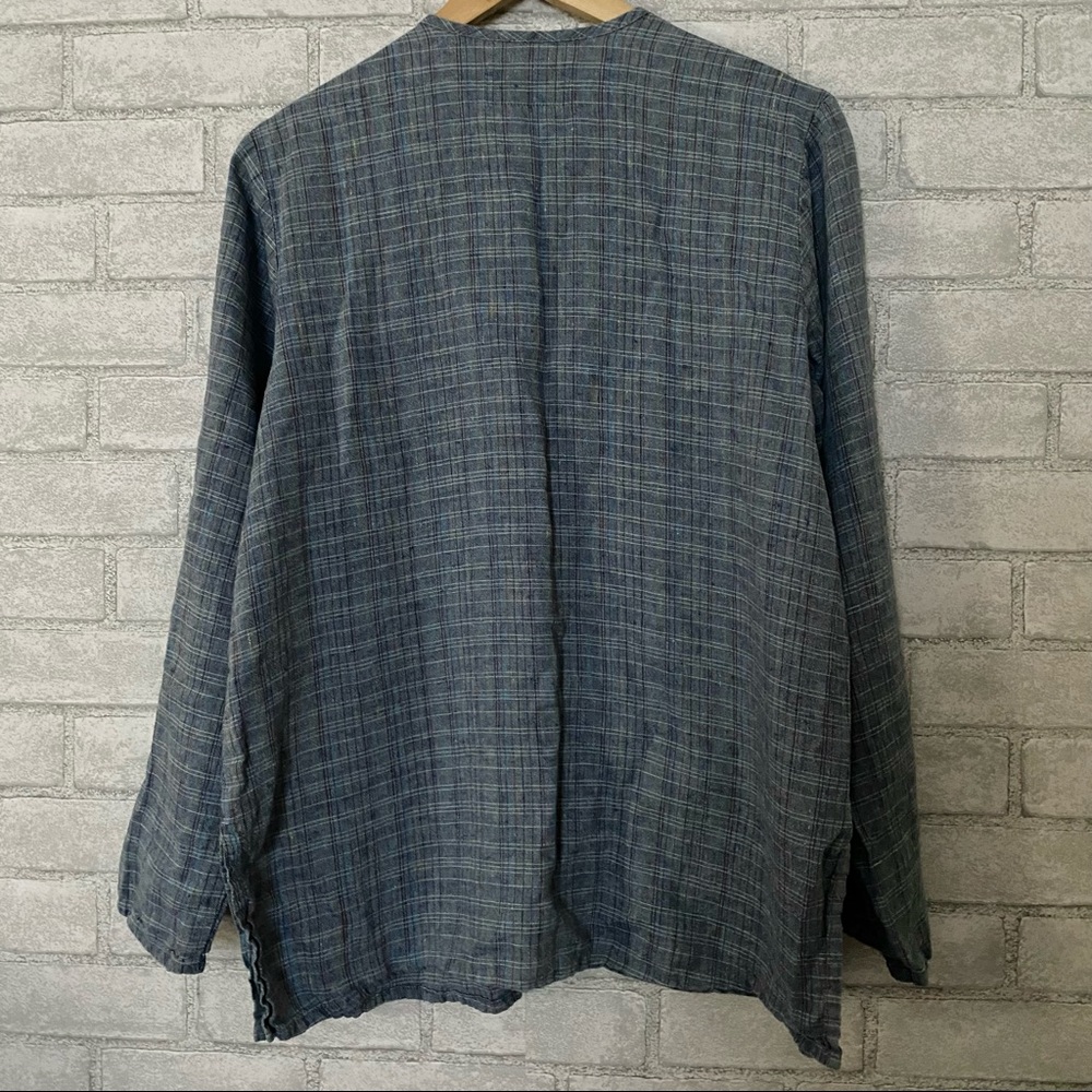 Flax Textured Button Down Shirt - image 2
